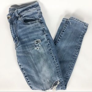 AEO Distressed Super Stretch Jeans